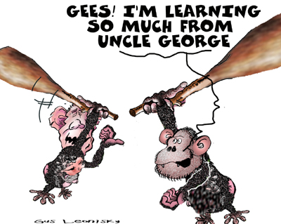 Breaking news: apes learn from humans and vice verso 