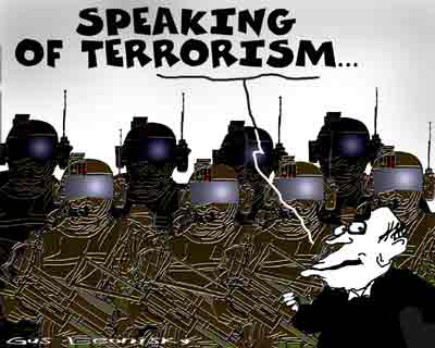 Neu Democratik law enforcers