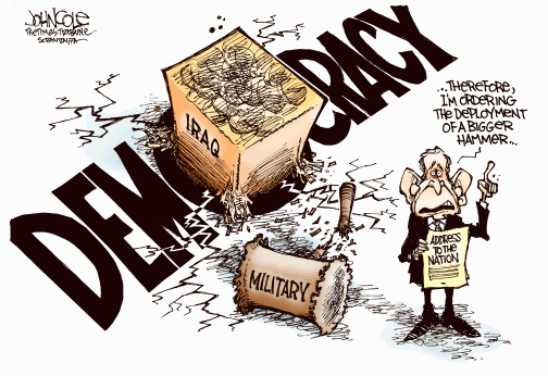 a murderous theater of the absurd .....