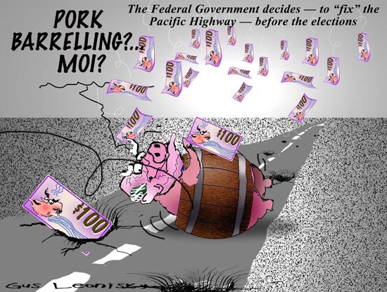 along the old pork road .....