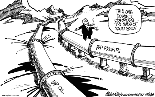 oil slicks .....