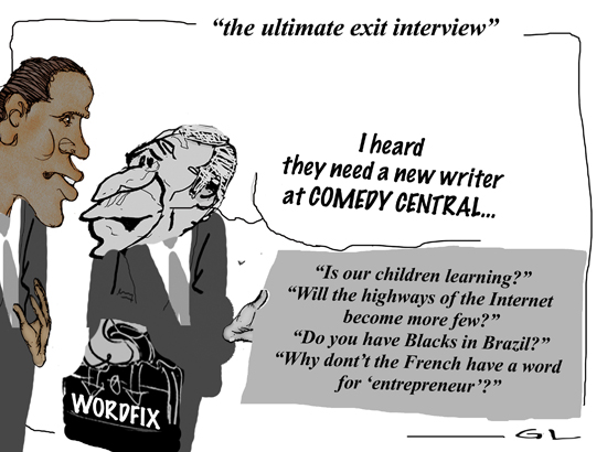 from the theatre of the absurd .....