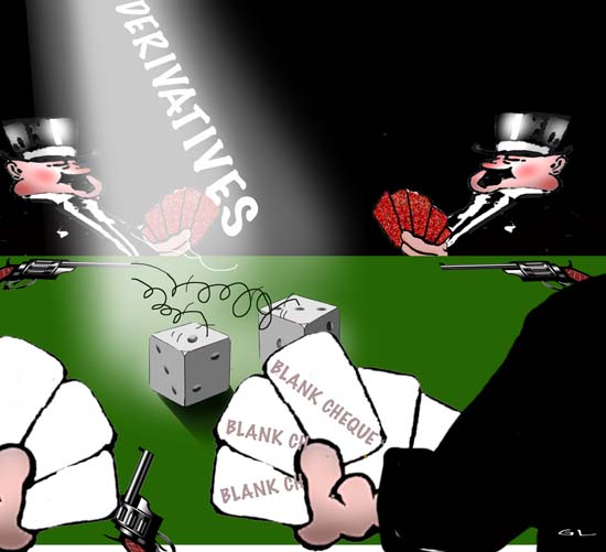 gambling with a loaded deck .....