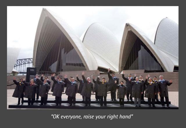 great moments in political choreography .....