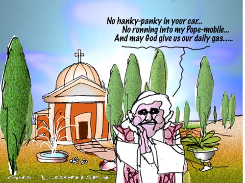 papal wheelies .....