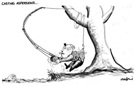 a familiar caricature .....