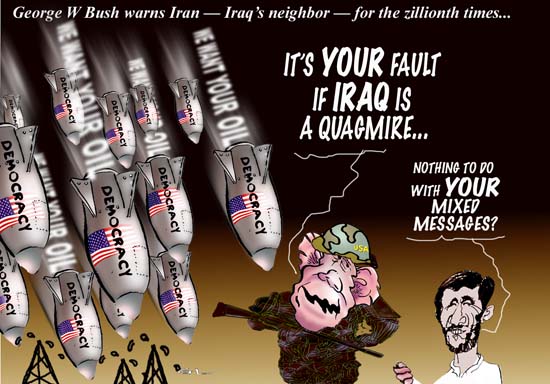 sinking in bushit .....