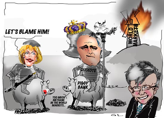 turnbull's growing credibility gap .....